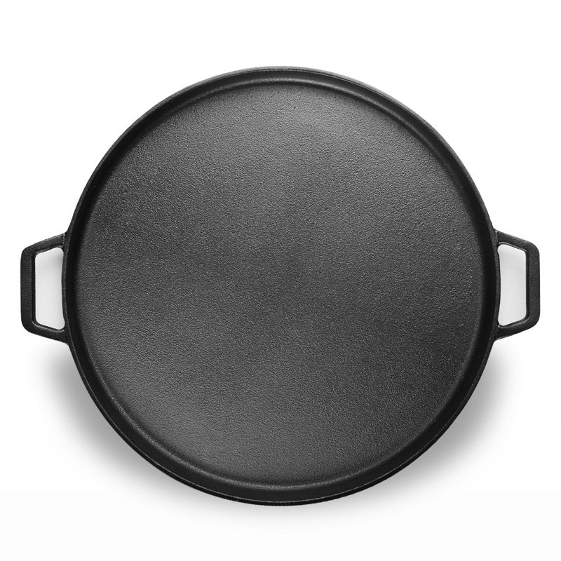 Cuisiland 14 Inch Cast Iron Pizza Pans With Pizza Knife And Silicone Handles Wayfair.ca